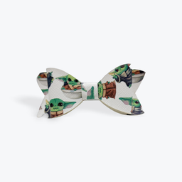 Baby Yoda Faux Leather Alligator Hair Clip