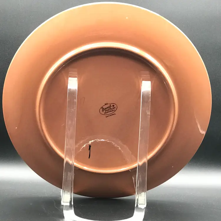 Vintage Stangl Pottery Carnival Large Serving Platter 12.5" x 1" MCM 1955-1978