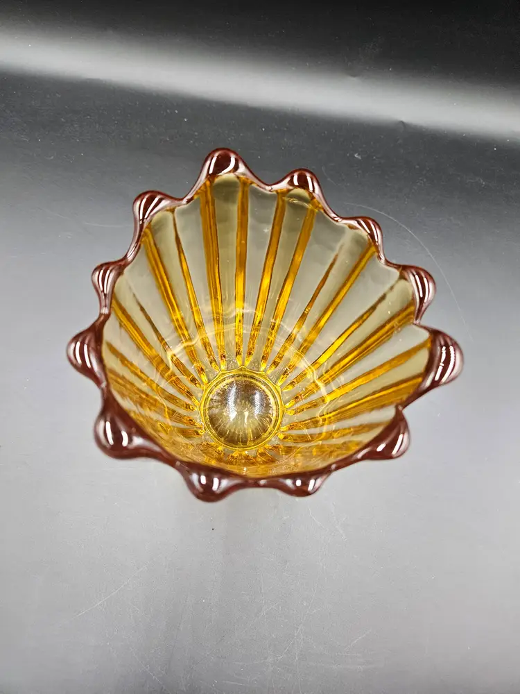 Fostoria Amber Vase