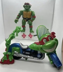 Teenage Mutant Ninja Turtles Toon Cycle With Toon Raph