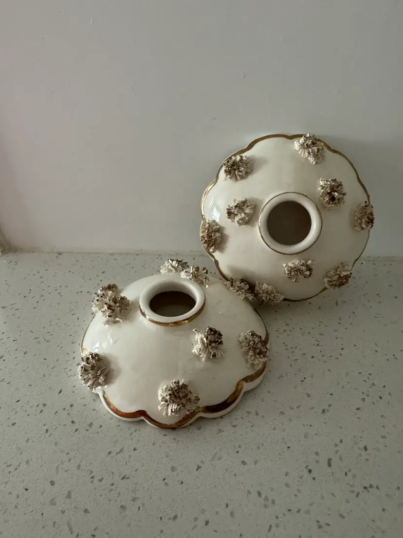 Holt Howard 1958 Pom-Pom Candleholders (matching set)