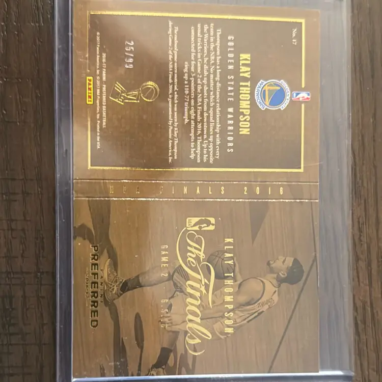 2016-17 Klay Thompson Finals Jersey