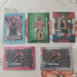 Lot of 13 wrestling cards. Letter G. 5 Parallels including Chad Gable aqua shimmer /199.