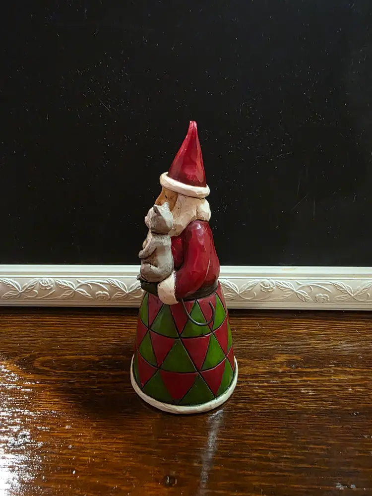 Jim Shore Santa Claus with Cat Figurine