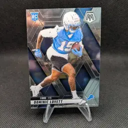 Dominic Lovett 2025 Panini Mosaic Rookie Card RC #363 - Detroit Lions
