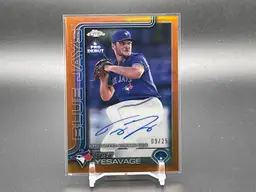 Trey Yesavage 2025 Pro Debut Orange Auto /25 - Toronto Blue Jays