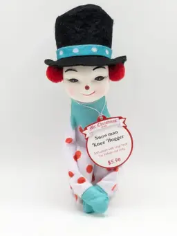 Mr. Christmas Snowman Knee Hugger 90th Anniversary Retro Style NOS