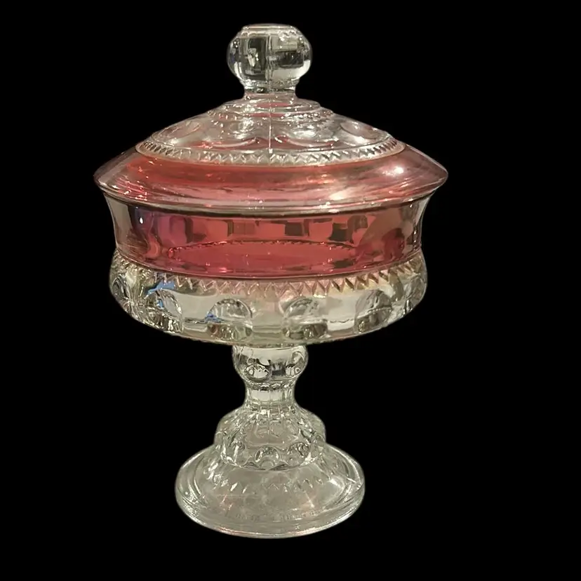 Vintage Kings Crown, Ruby Flash, Candy Dish