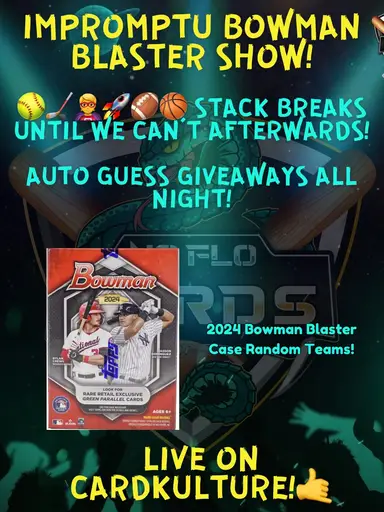 Impromptu Night Show - Bowman Blaster Case Random Teams!