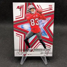 Tez Johnson 2025 Panini Rookies & Stars Rookie RC #184 - Tampa Bay Buccaneers