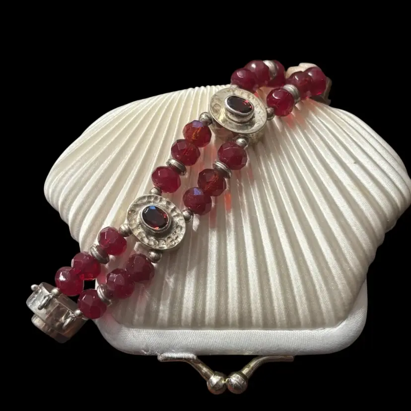 Silver Beaded Bracelet