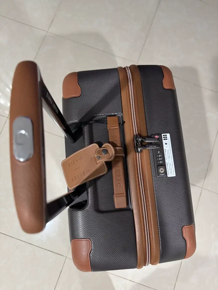 DELSEY PARIS Chatelet Air 2.0 Hardside Luggage with Spinner Wheels, Chocolate Brown, 2 Piece Set, (24/28)