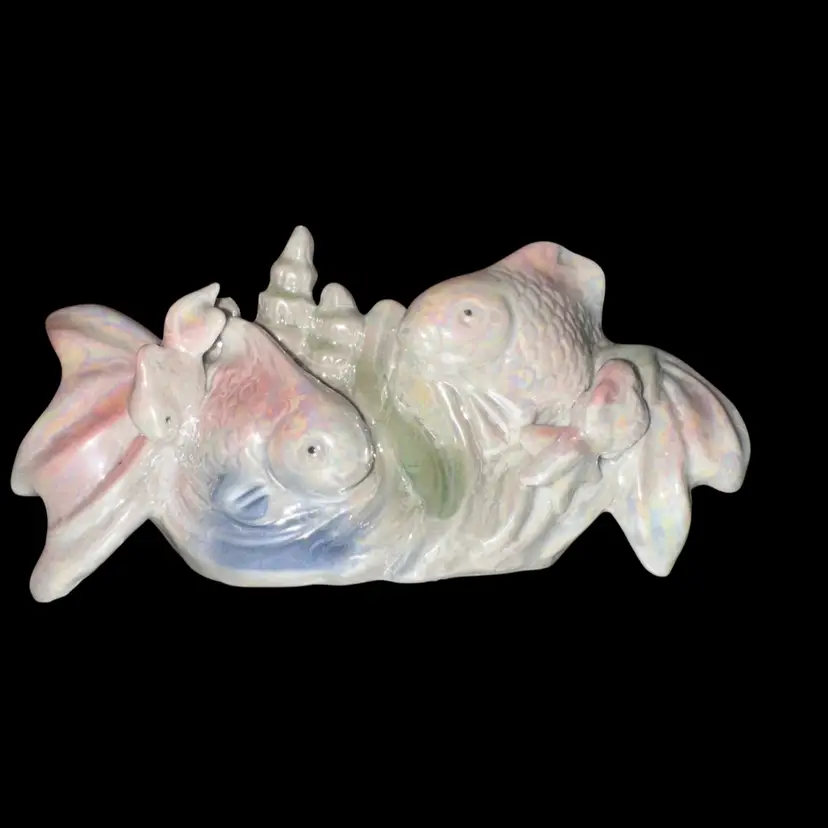 Ceramic Lustre Fish Sea Life Figurine Marine