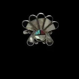 Vintage Zuni Sun Face Ring