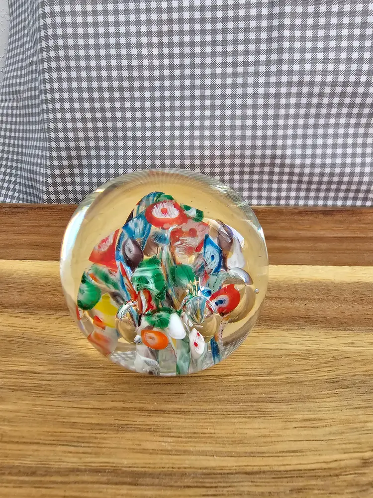 Colorful Glass Paperweight