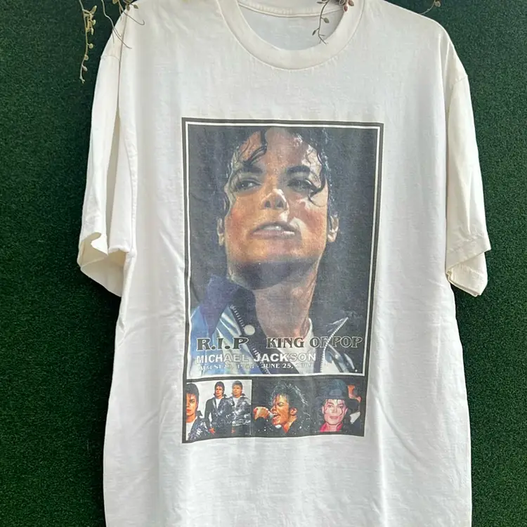 Michael Jackson King Of Pop RIP 2009 Print. Size Large.No Tag 