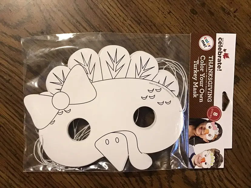 8 Thanksgiving Color Your Own Turkey Masks Kids Coloring Crafts
