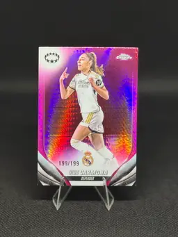 2023-24 Topps Chrome UEFA Women's Champions League #89 Olga Carmona Pink #/199