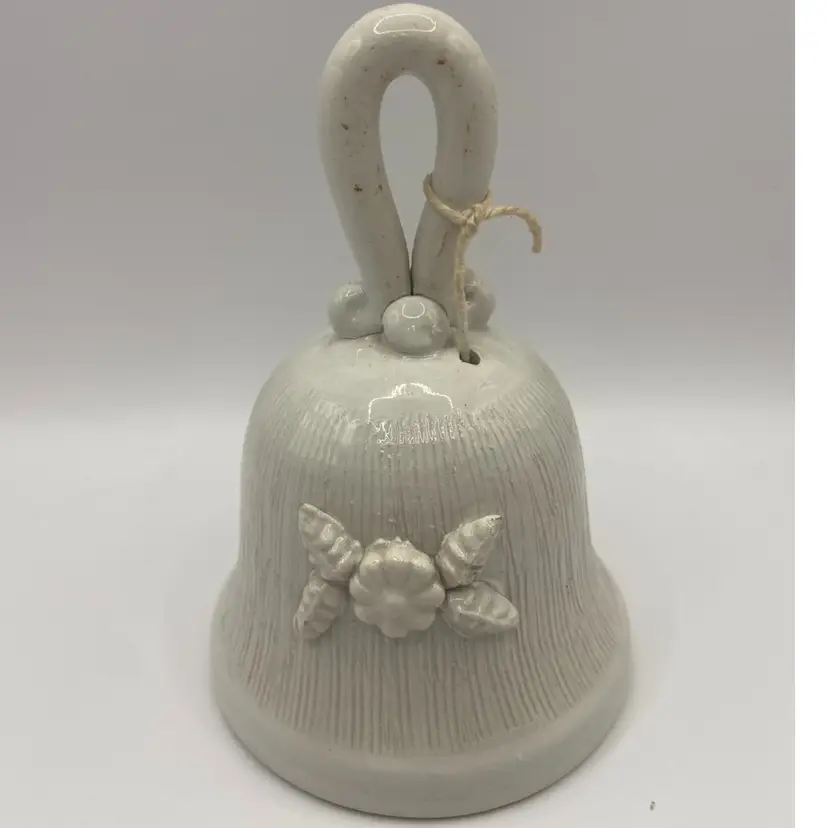 Italian Made 4 3/4” Tall Glazed Pottery Bell