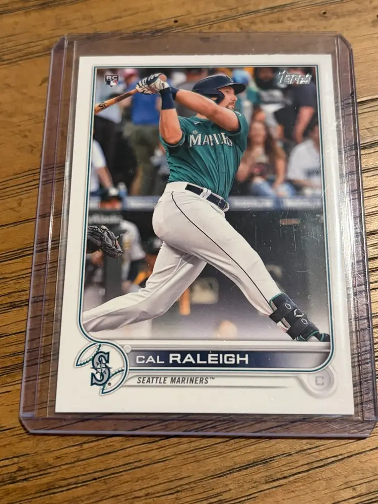 Cal Raleigh 3 Card Lot - 2022 Topps RC and Heritage RC + 2024 Cosmic Base