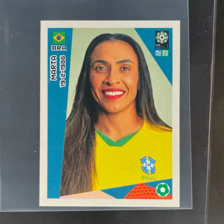 Marta 2023 Panini Women’s World Cup Sticker Brazil Soccer Card