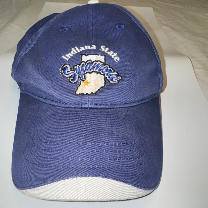 Indiana State Sycamore velcro Hat used
