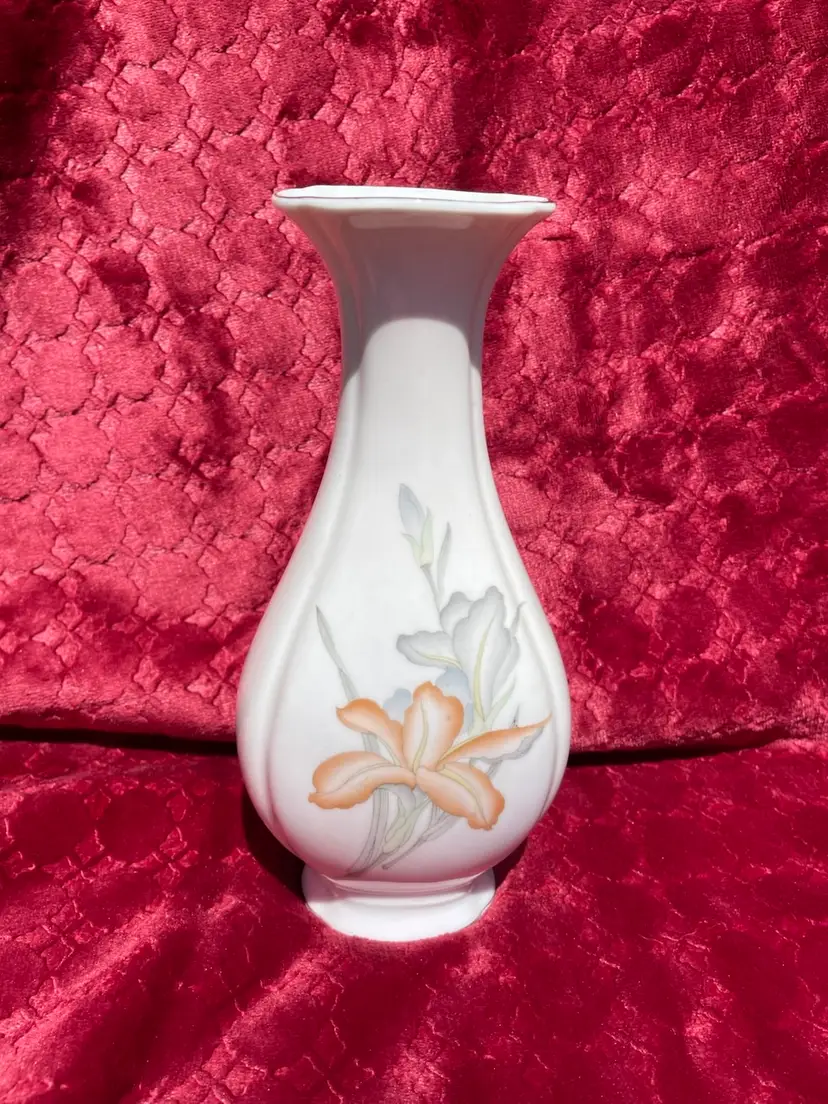 Porcelain Iris Bud Vase