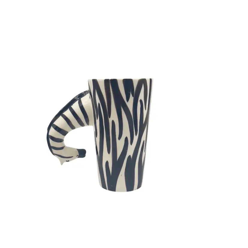 Zebra Latte Cup Coffee Mug