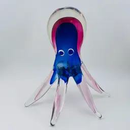 Blobby’s Friend Gary The Octopus Glass Figurine 6.5”