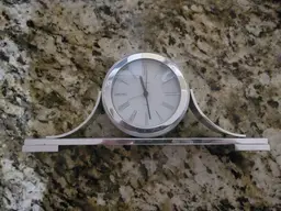 Belova Sedona Brushed Nickel Mantel Alarm Clock