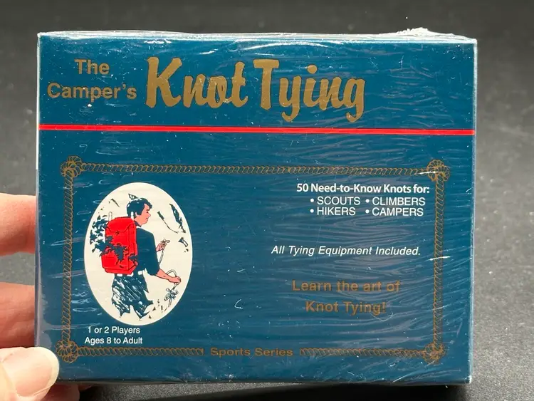 Camper's Knot Tying Learn the Art 50 Need Know Scouts Hiking 1986 NEW Sealed