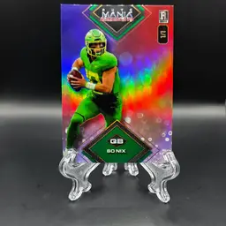 Bo Nix 2024 Wild Card Auto Mania 1/1 Denver Broncos, Oregon Ducks