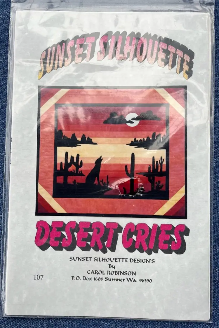 Sunset Silhouette Desert Cries 107 Design Kit