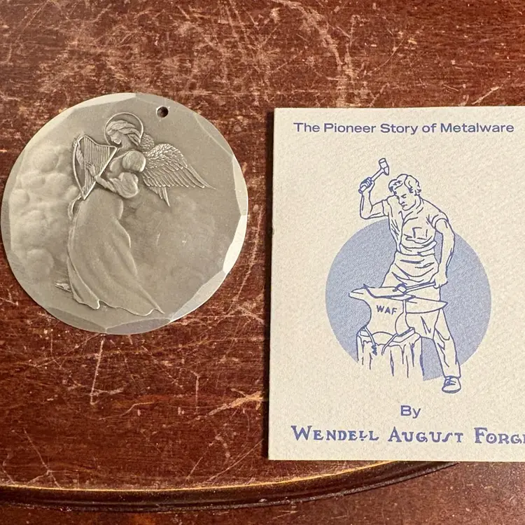 1990 Aluminum Wendel August Forge Angel Ornament