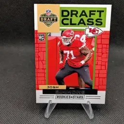 Josh Simmons 2025 Panini Rookies & Stars Draft Class Rookie RC #12 - Kansas City Chiefs