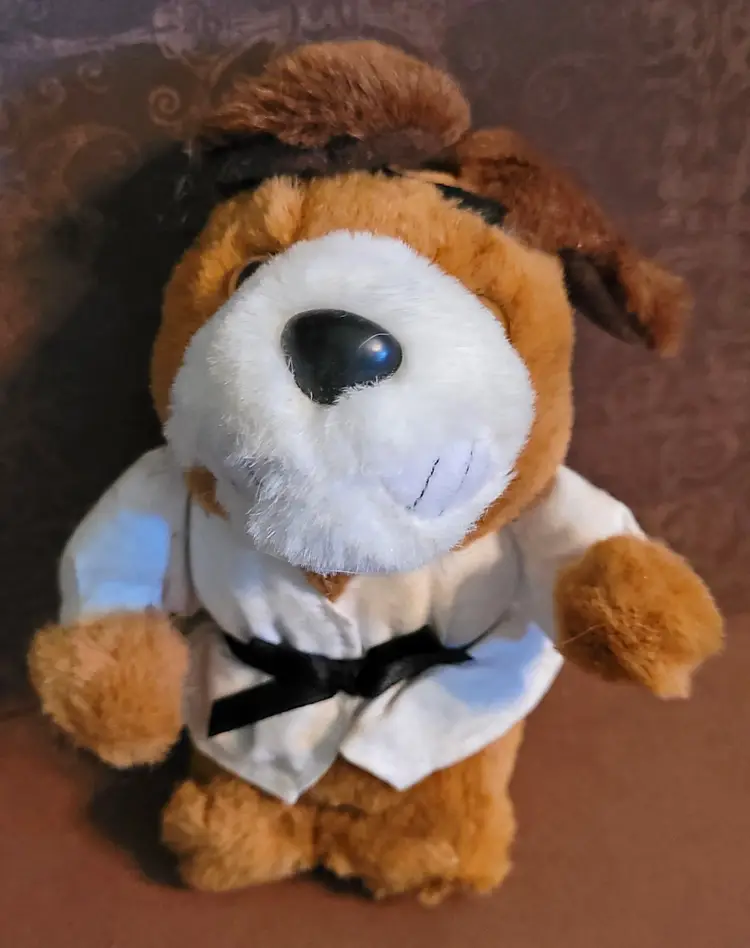 Vintage Plush Kung Fu Dog - As Is