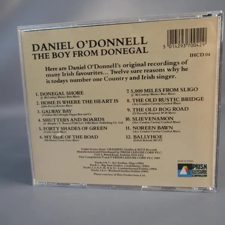 Daniel O'Donnell CD The Boy From Donegal Irish Music Album