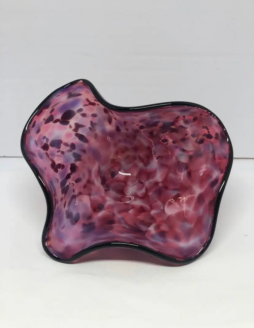 Hand-Blown Dave Smith Signed Art Glass Decoration