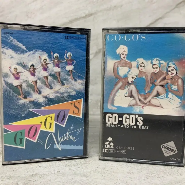 Go-go's Cassettes Beauty And The Beat & Vacation Tape Vintage 1981 TESTED