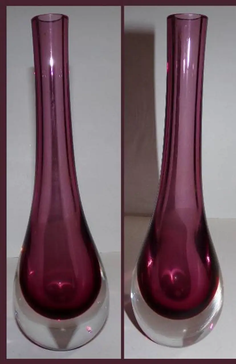 Vintage Caithness STROMA, HEATHER Art Glass Vase