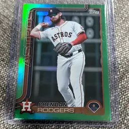 2025 Topps Series 2 - Brendan Rodgers Green Parallel /99 #440 Houston Astros