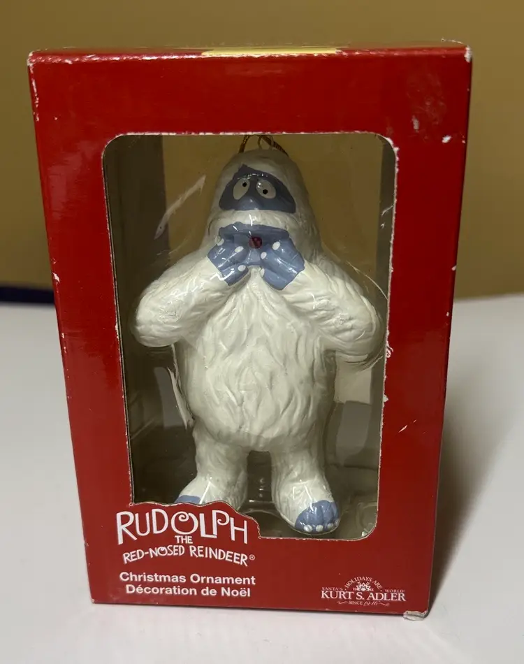 Rudolph Christmas Ornament Kurt Adler Abominable Snowman Misfit Toys 4” tall