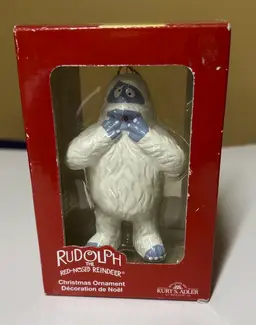 Rudolph Christmas Ornament Kurt Adler Abominable Snowman Misfit Toys 4” tall