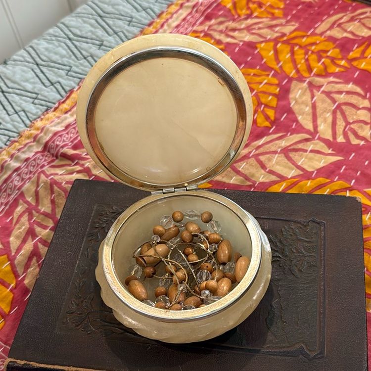 Alabaster Trinket Box