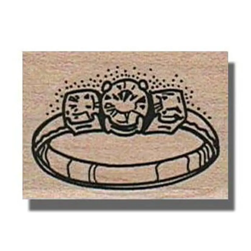 Ring Jewelry Rubber Stamp