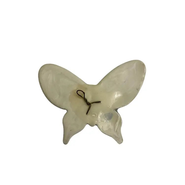 Small Ceramic Butterfly Wall Hanger 2  7/8” X 2”