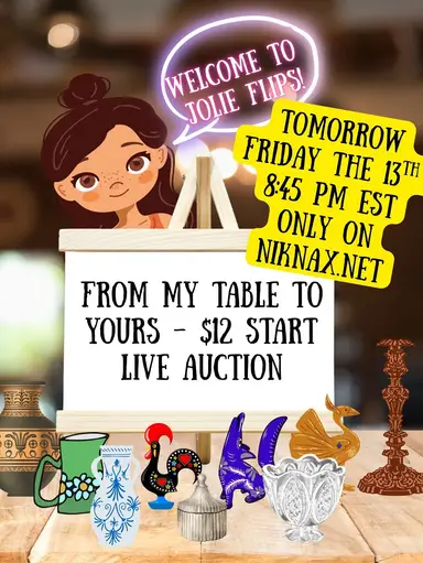 Better quality vintage than my last table sale at $12 starts! Come and shop my table on SPOOOOOKKKKYYY FRIDAY THE 13th!!! 😈 👻 🤣