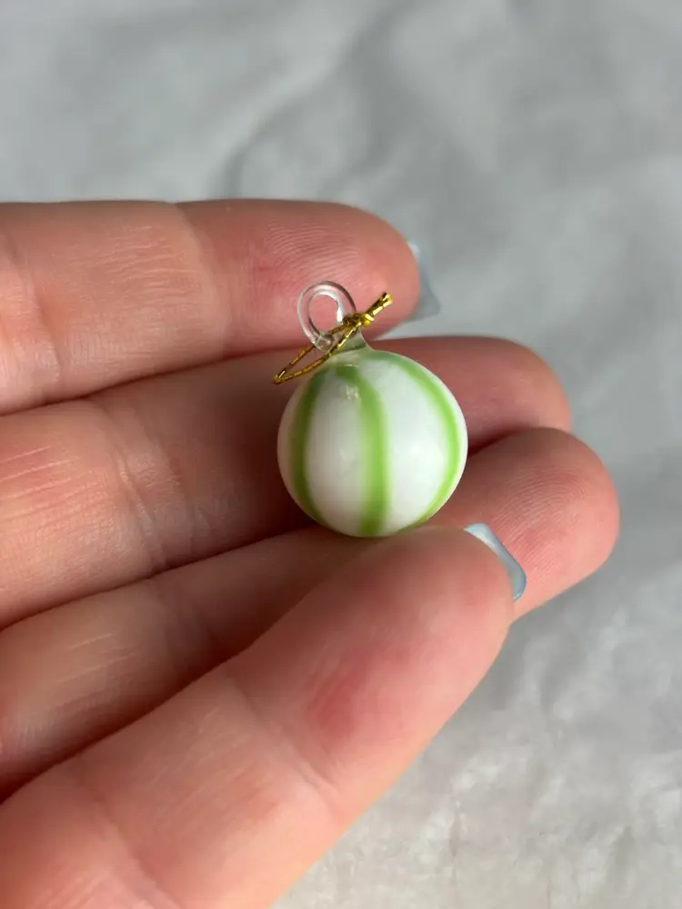 Glass Melon Pendant 1”