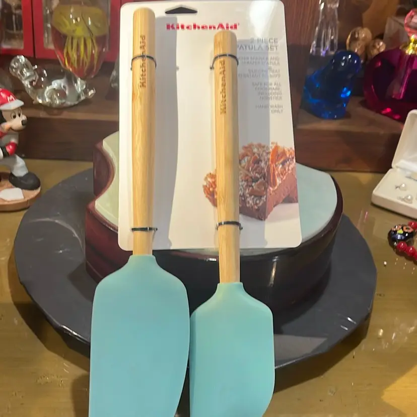 KitchenAid two piece spatula set green brand new