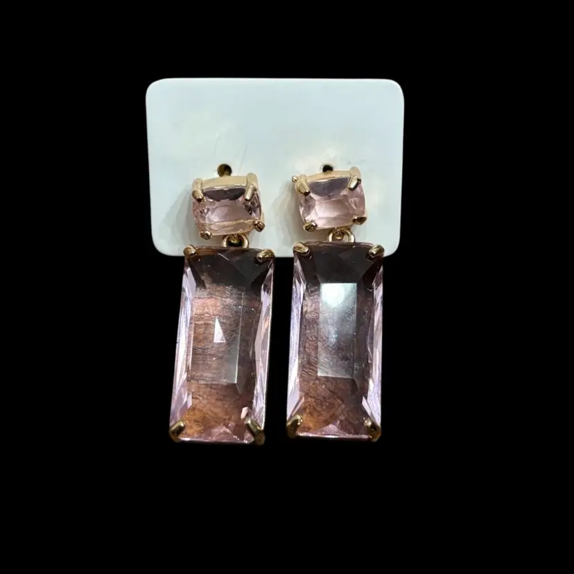 Pink Crystal Earrings